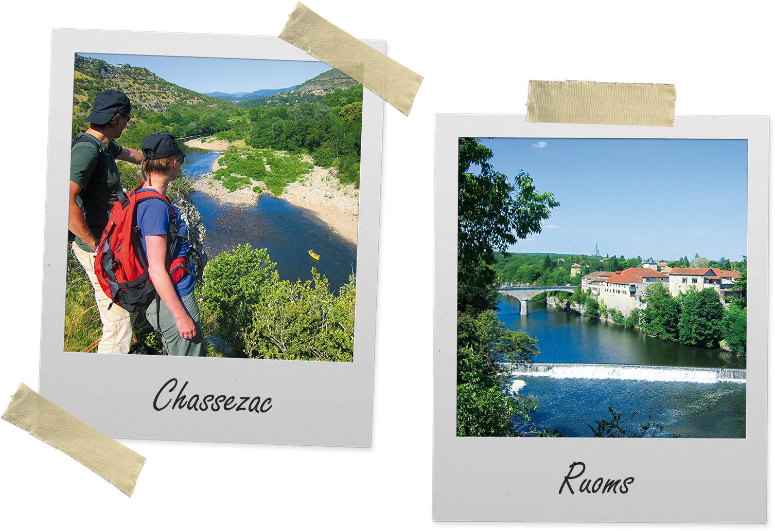 Streckenwanderung durch die Schluchten der Ardèche