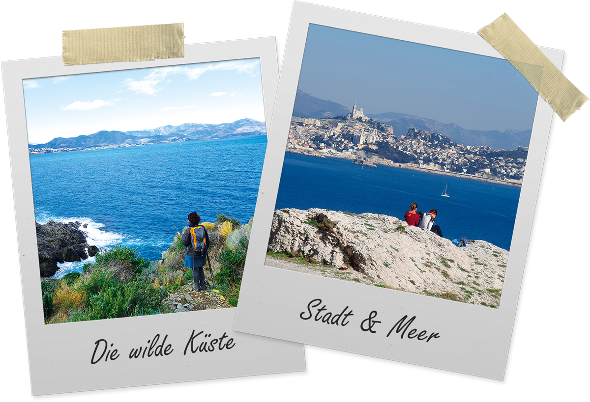 kueste-stadt-meer-polaroid Die wilde Küste Costa Brava und die Metropole Marseille